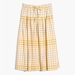 Madewell gingham skirt